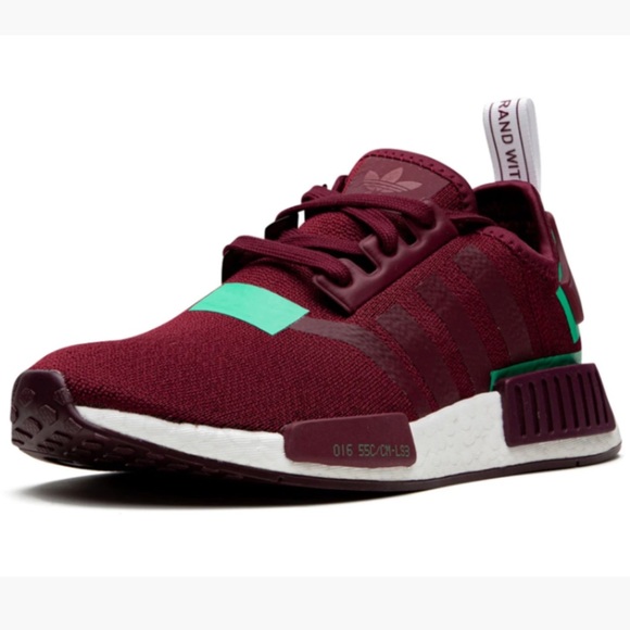 adidas Shoes - Adidas NMD R1 Collegiate Burgundy and Hi Res Green NWOB